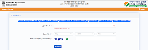 4th step to check AISSEE Sainik School Result 2026.